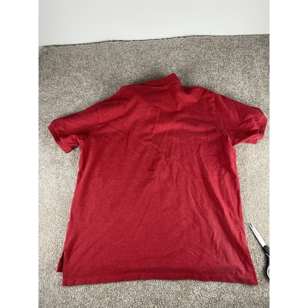 Polo Ralph Lauren Red Polo Shirt Mens XXL‎ Green Pony Cotton Preppy Work Classic